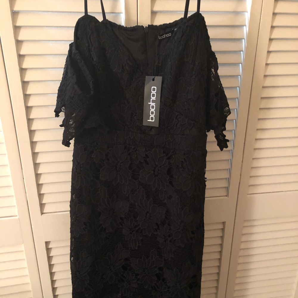 Black lace dress
